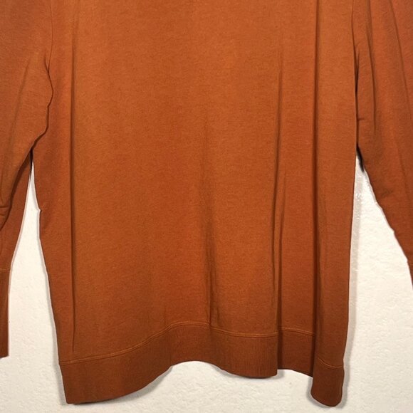 Chicos Zenergy Rust Orange Pullover Sweater Women's 4 (XXL-20/22) Cotton/Modal - Picture 4 of 16